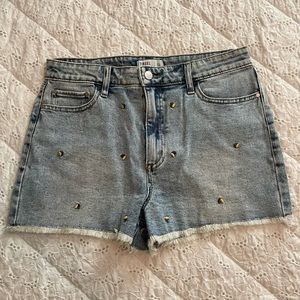 jean shorts with embroidery lemons size 31 or junior size 11